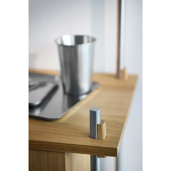 Shelving Classic Shelving Low Oak/Stainless Steel