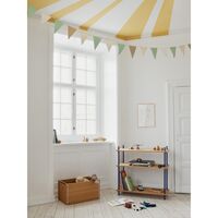 Shelving Classic Bookcase Low Smoked Oak/Stainless Steel