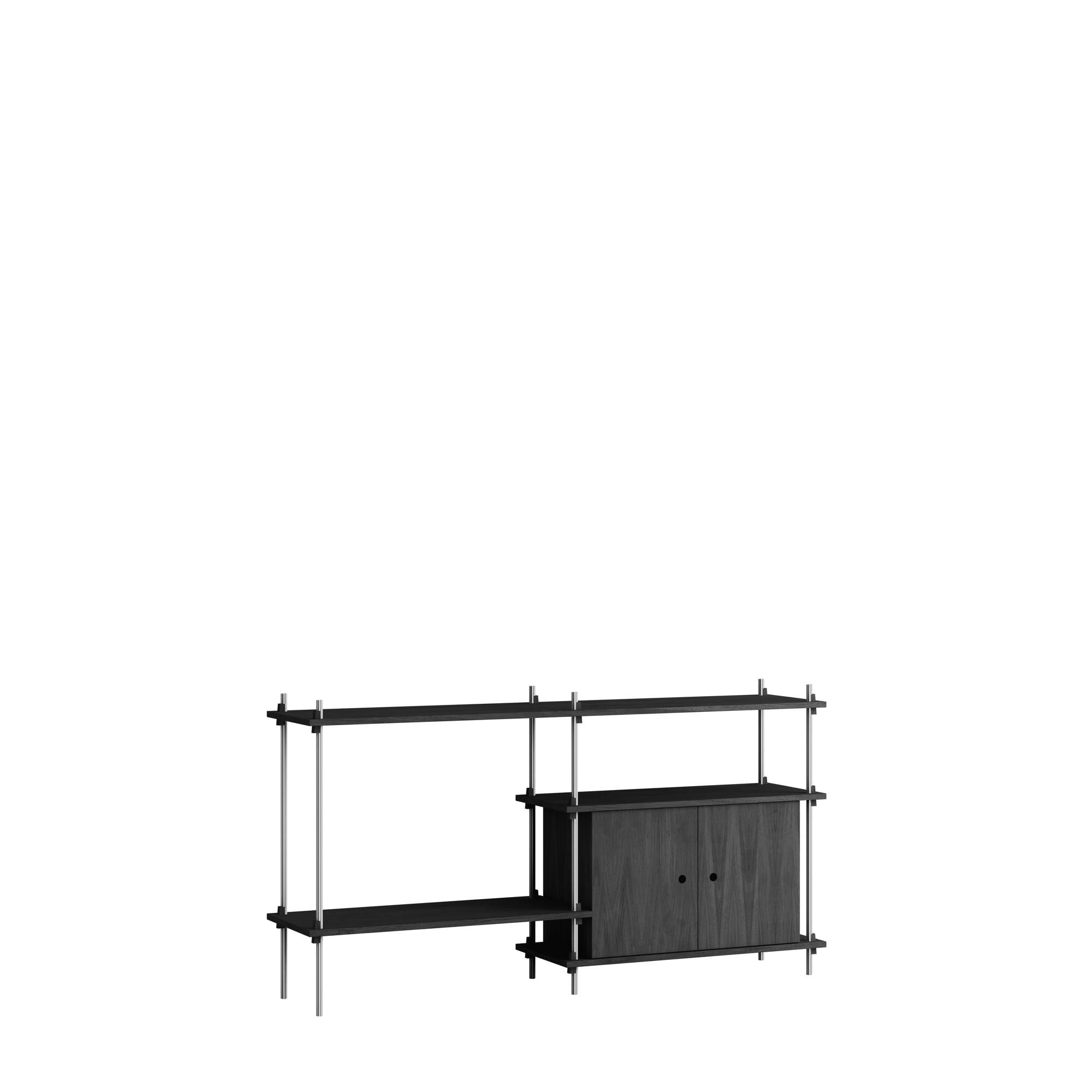 Shelving Standard Kabinet Sort/Rustfri Stl