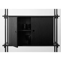 Shelving Standard Cabinet Black/Stainless Steel