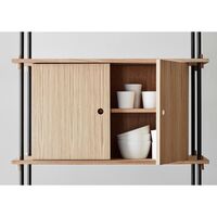 Shelving Standard Cabinet Oak/Stainless Steel