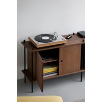 Shelving Standard Cabinet Smoked Oak/Stainless Steel
