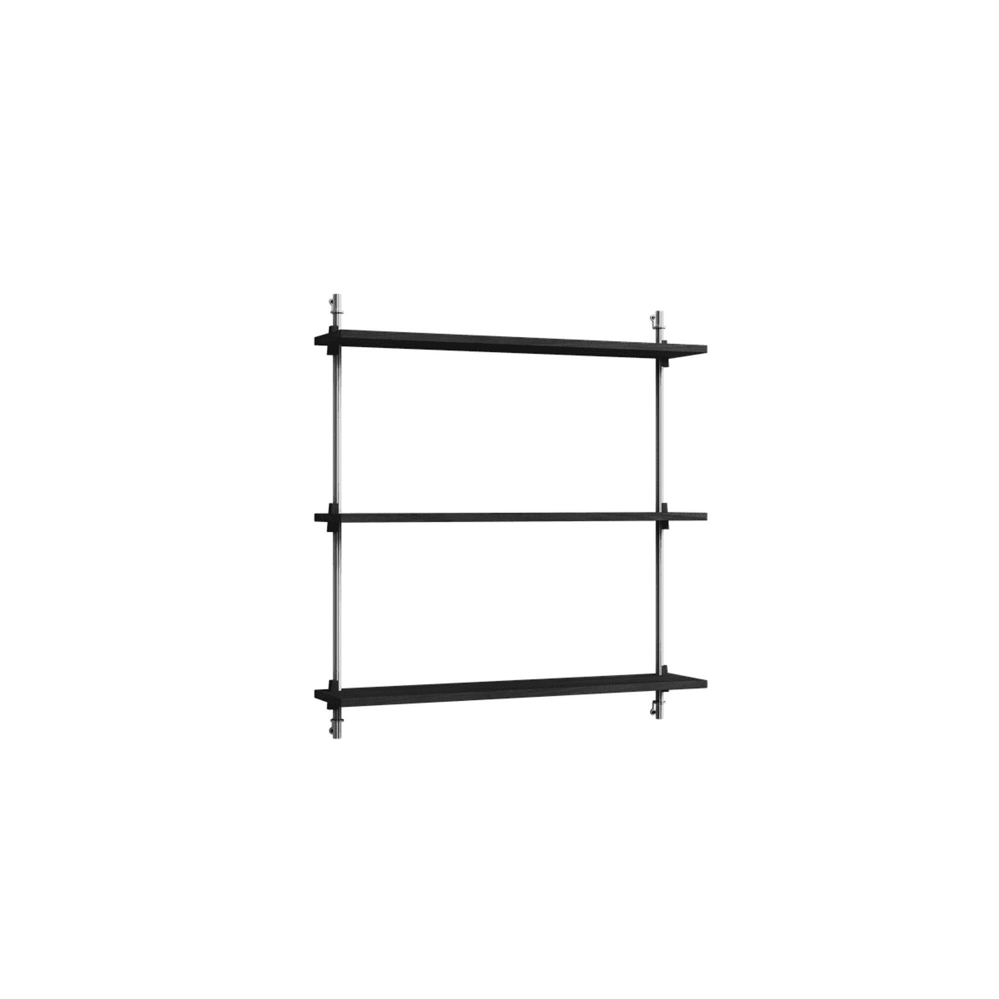 Shelving Standard Vægreol Sort/Rustfri Stål
