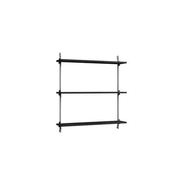 Shelving Standard Wall Black/ Stainless Steel