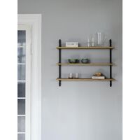 Shelving Standard Wall Black/ Stainless Steel