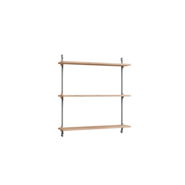 Scaffale da Parete Standard Shelving in Rovere/acciaio Inossidabile