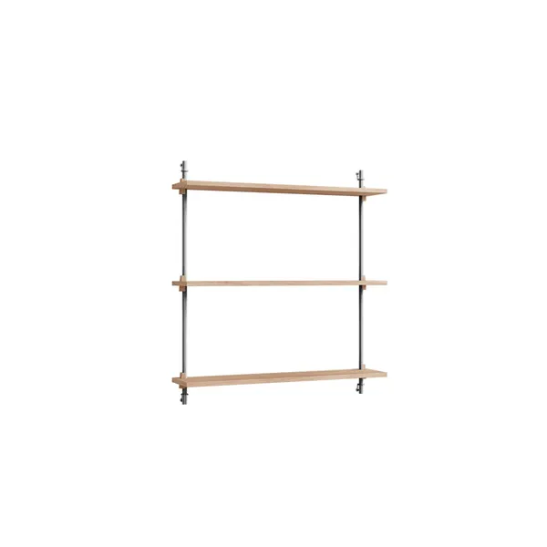 Shelving Standard Wall Shelf Oak/Stainless Steel