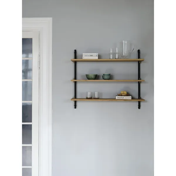 Shelving Standard Wall Shelf Oak/Stainless Steel