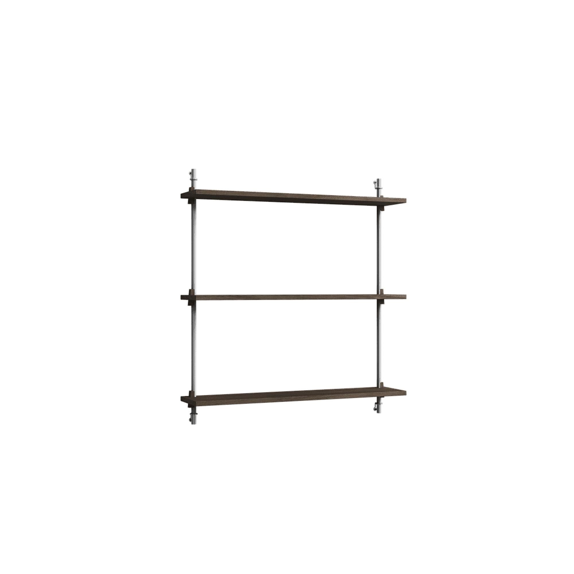 Shelving Standard Vægreol Røget Eg/Rustfri Stål