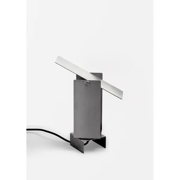 Pivoting Table Lamp Stainless Steel