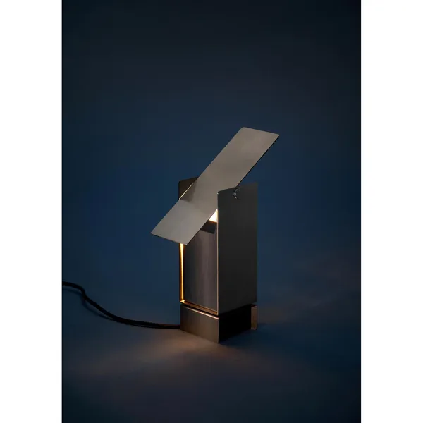 Pivoting Table Lamp Stainless Steel