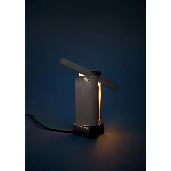 Pivoting Table Lamp Stainless Steel