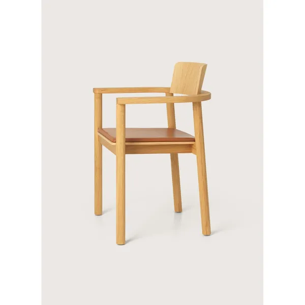 Rudi Spisebordsstol Oileret Eiche/Cognac