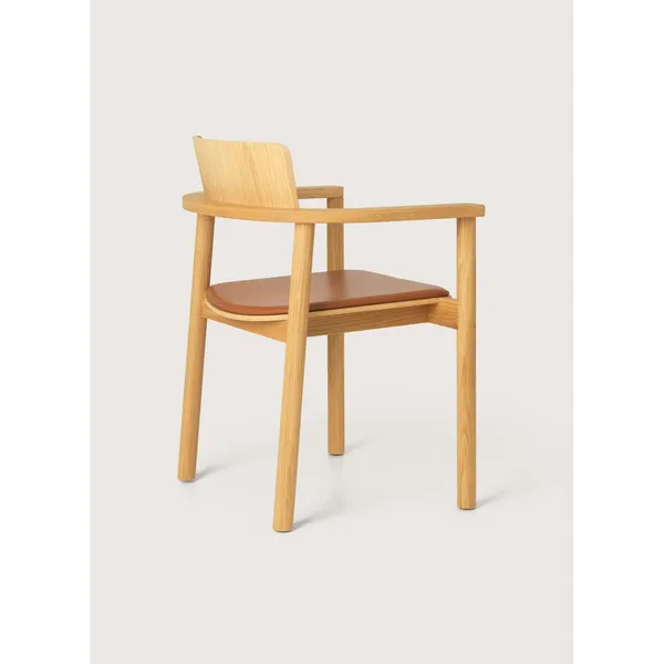 Rudi Spisebordsstol Oileret Eiche/Cognac