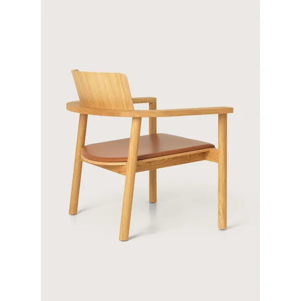 Rudi Fauteuil Oileret Eik/Cognac