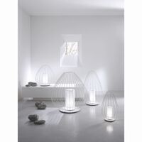 Cell Vloerlamp Ø60 Glanzend Wit