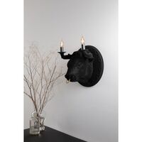 Corrado Wandlampe Schwarzer Samt