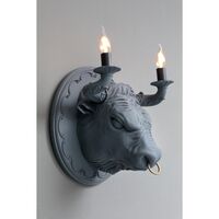 Grau Wandlampe Matt