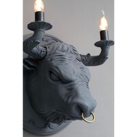 Grau Wandlampe Matt