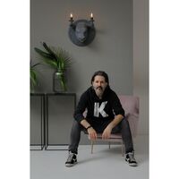 Grau Wandlampe Matt