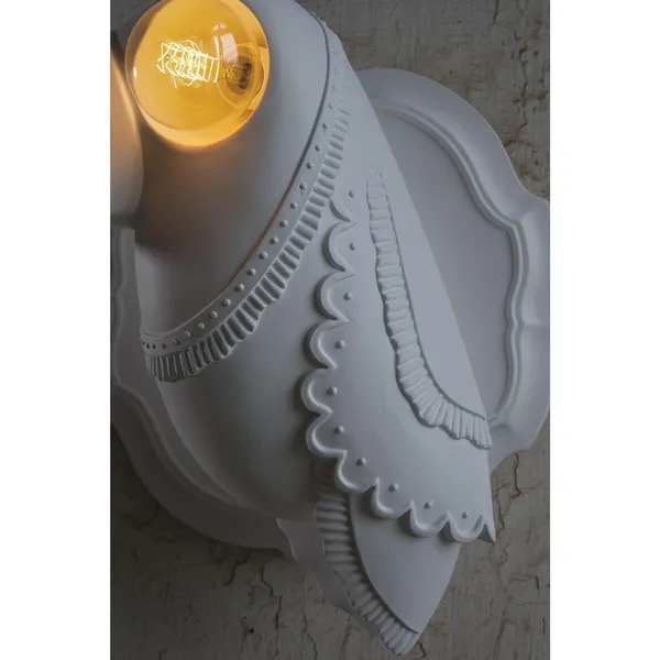 Cubano Wandlamp Mat Wit