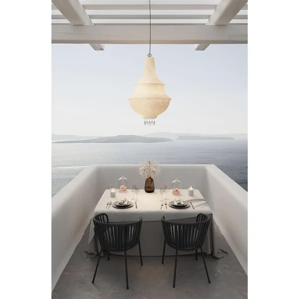 Lady D Outdoor Pendant Small White