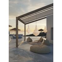 Lady D Outdoor Pendant Small White