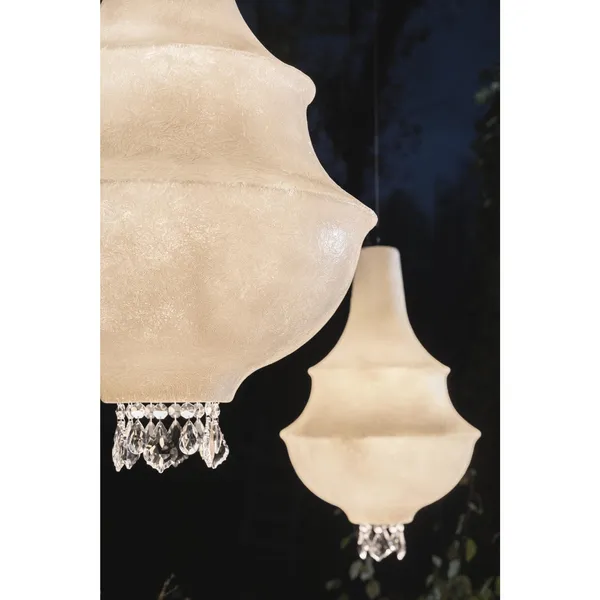 Lady D Outdoor Pendant Small White