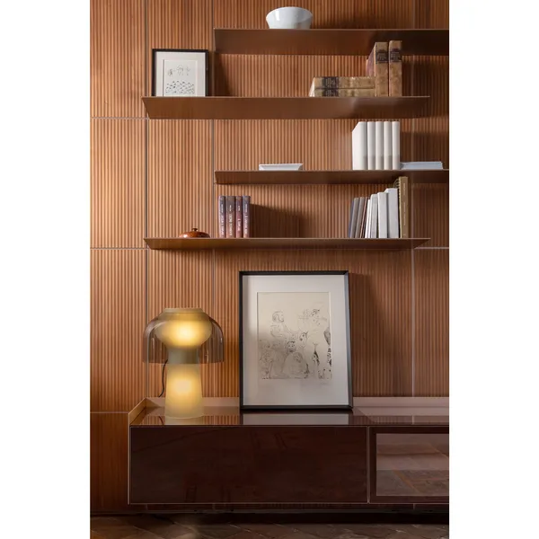 Lilly Table Lamp Smoked Glass