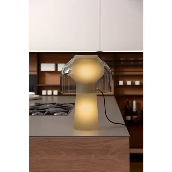 Lilly Table Lamp Smoked Glass