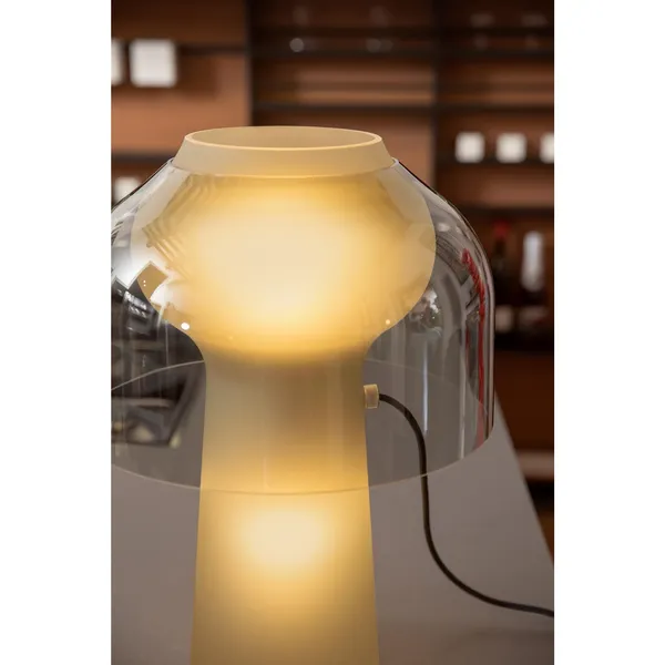 Lilly Table Lamp Smoked Glass