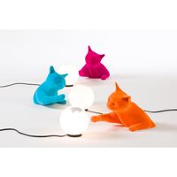 Maoo Tischlampe Hellblau Samt