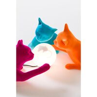 Maoo Tischlampe Hellblau Samt