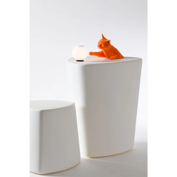 Maoo Tischlampe Orange Samt