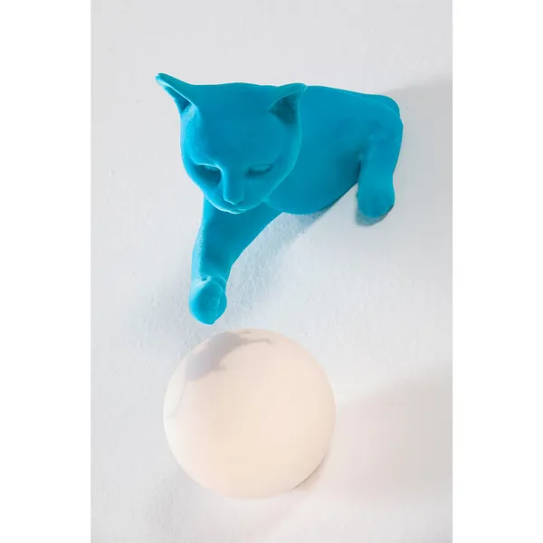 Maoo Wall Lamp Light Blue Velvet