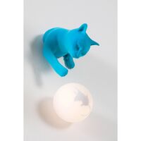 Maoo Wall Lamp Light Blue Velvet