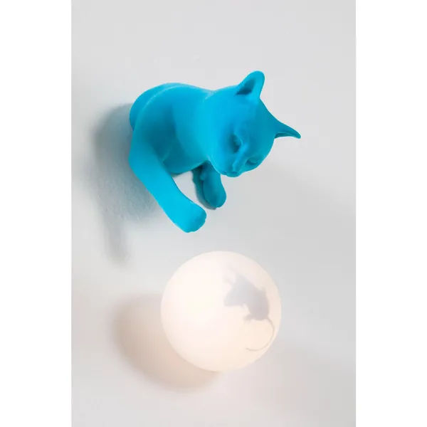 Maoo Wall Lamp Light Blue Velvet