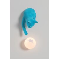 Maoo Wall Lamp Light Blue Velvet