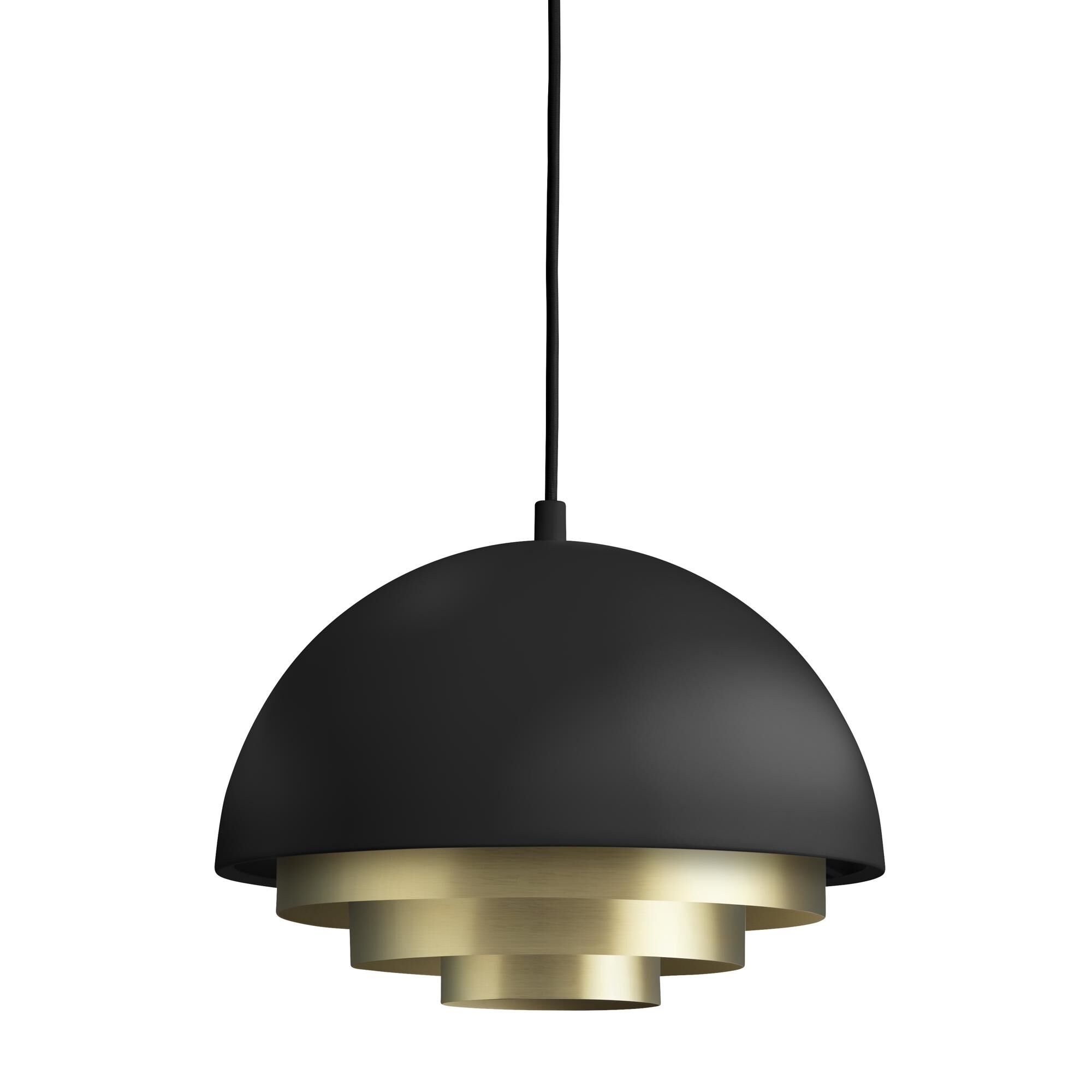 Milj&ouml;f&auml;rg Mini Taklampa Matt Svart M&auml;ssing