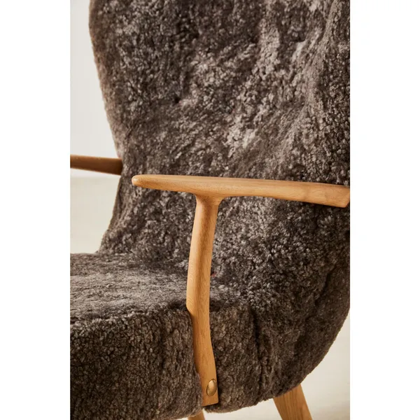 Pragh Fauteuil Barnum 04/geoliede Walnoot