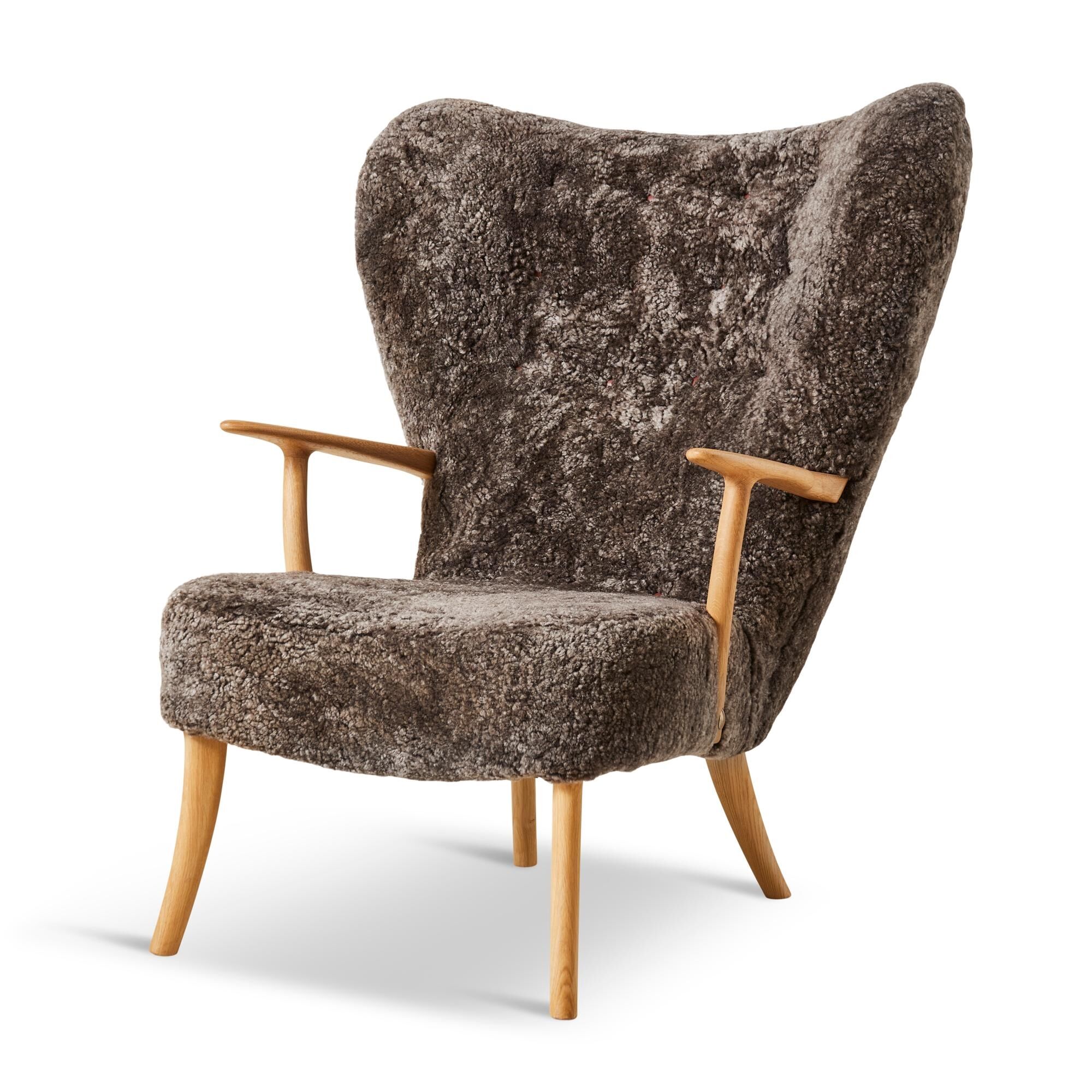 Pragh Lnestol Sheepskin Drake/Natural Oileret Eg
