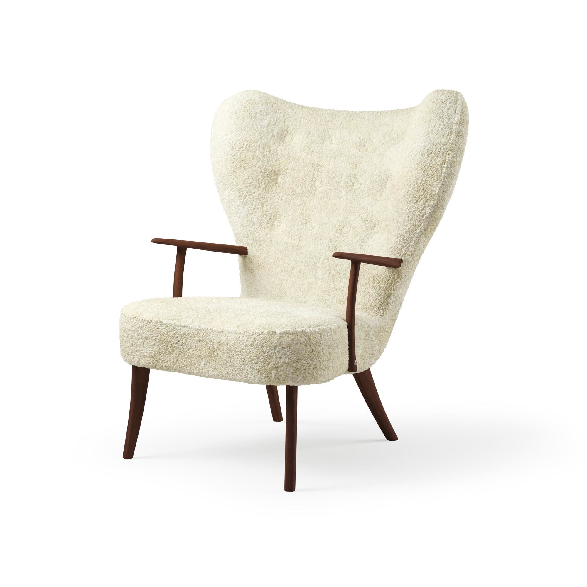 Pragh Lnestol Sheepskin Off White/Oileret Valnd