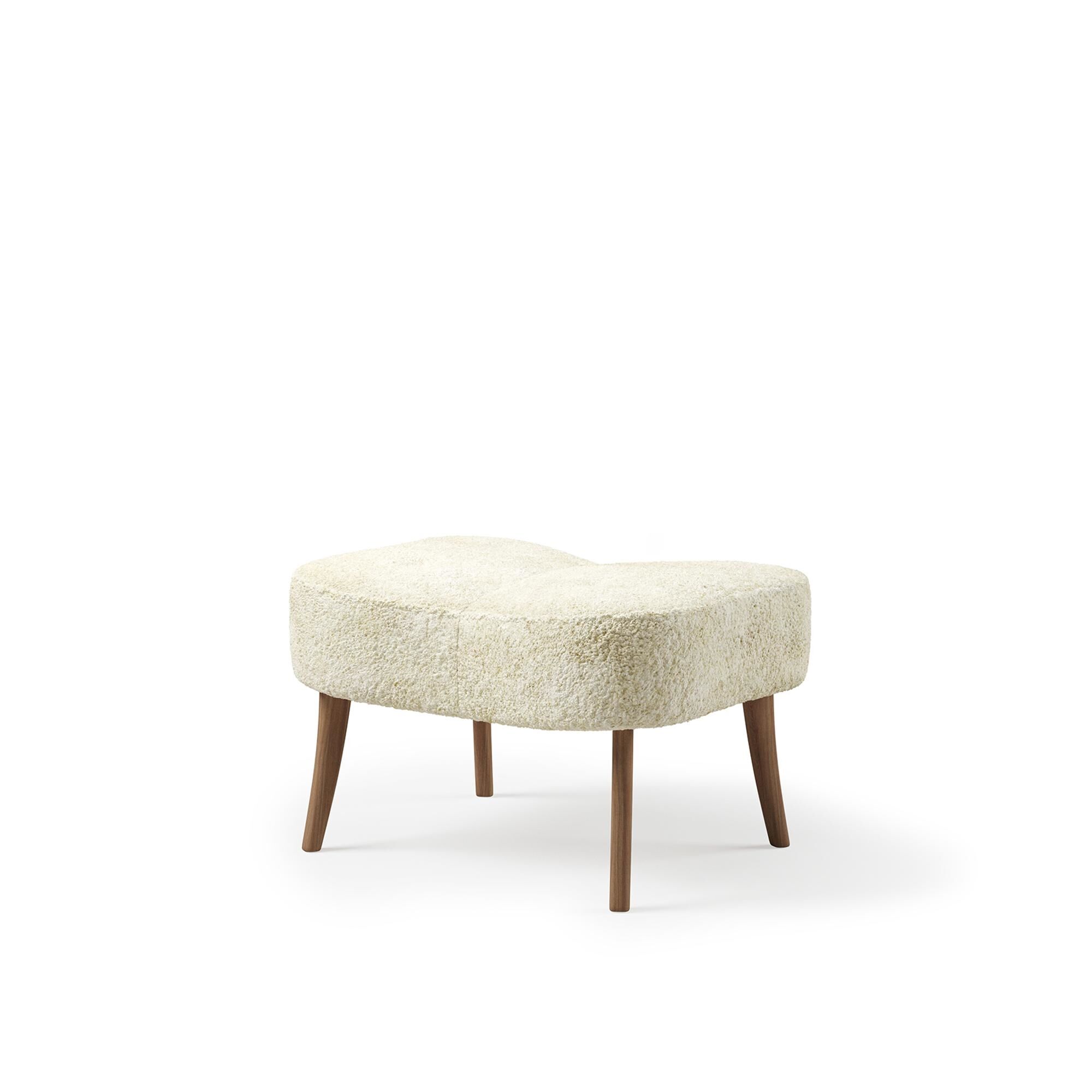 Pragh Puff Saueskinn Off White/ Naturoljet Eik