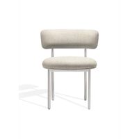Font Spisebordsstol Beige Boucle Elle 0200/Poleret Stål Stel