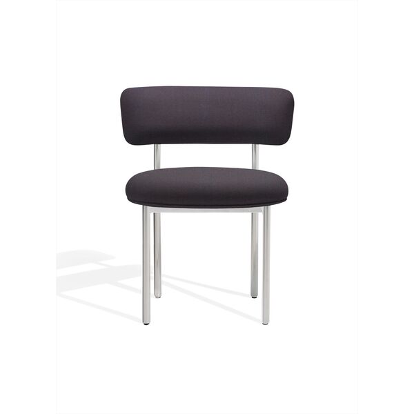 Font Spisebordsstol Trio 0776/Poliertes Stahlgestell