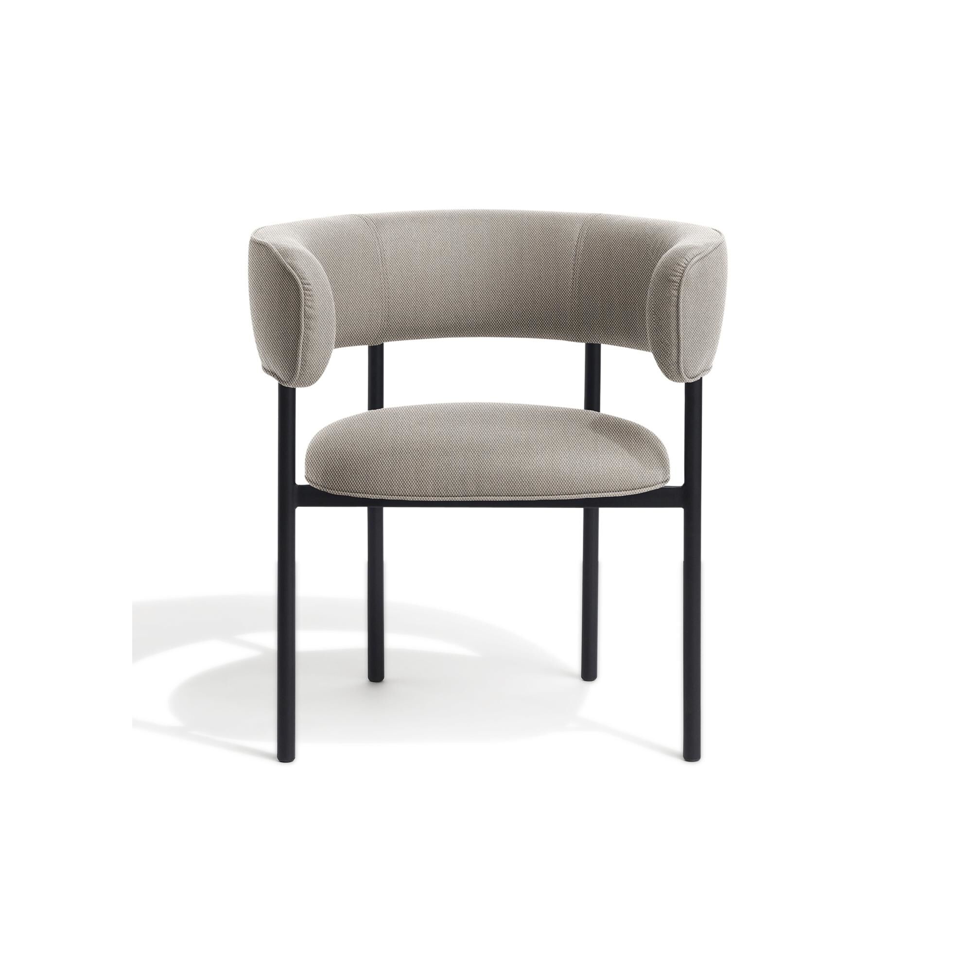 Font Spisebordsstol med Armln Trio 0205/Sort Stel
