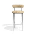 Sheepskin Honey / Polished Steel Frame