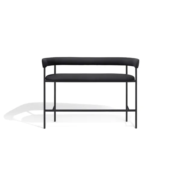 Font Bar Sofa 65 cm Dunes Anthracitee Leather/Black Frame
