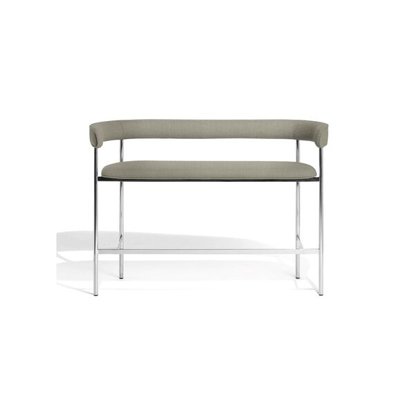 Font Bar Sofa 65 cm Vidar 222/Poleret Stål Stel
