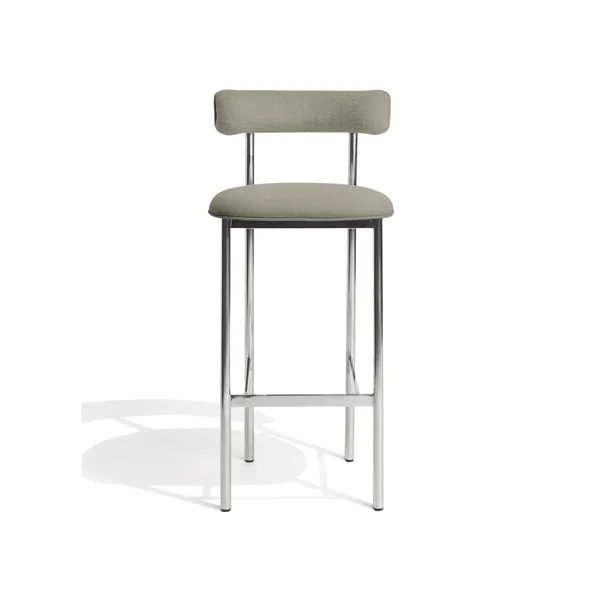 Font Bar Stool 75 cm Vidar 222/Polished Steel Frame